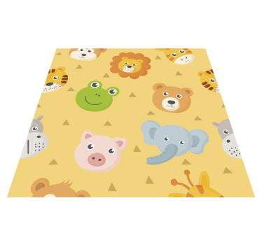 vinylové koberce pre nemluvna farbisté zvieracie ihrisko - Tenstickers