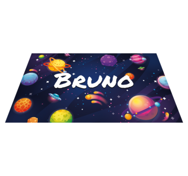 Vesmír a planéty prispôsobené vinyl koberec - Tenstickers
