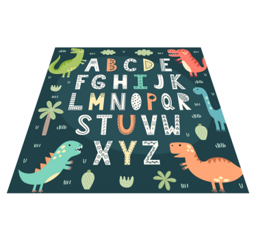 Vinyl koberec dinosaurus abeceda - Tenstickers