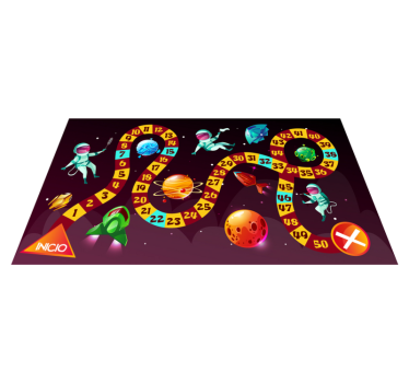 Vinylový koberec pre vesmírnu hru astronautov - Tenstickers