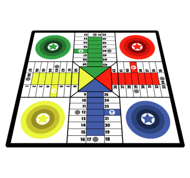 Vinylový koberec parchis game - Tenstickers