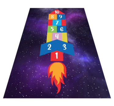 detský vinylový hry galaktický poskok - Tenstickers