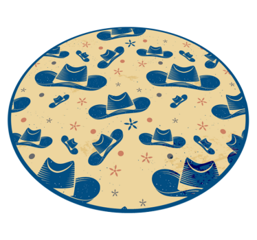 Kovbojský klobúk deti izba vinyl koberec - Tenstickers