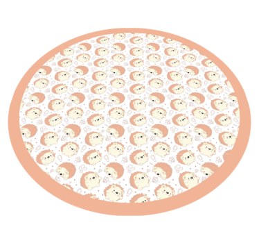 vinylový koberec pre bábätko lev kruhový vzor - Tenstickers