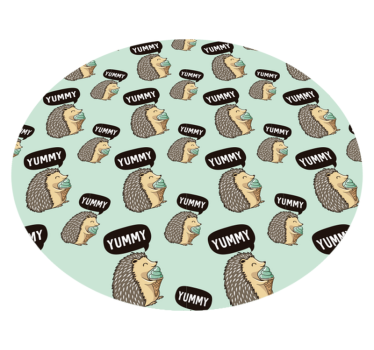 detský vinylový koberec ježko potešenie - Tenstickers