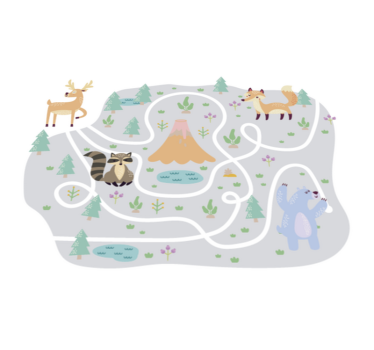 Vyblednutá mestská cesta mat - Tenstickers