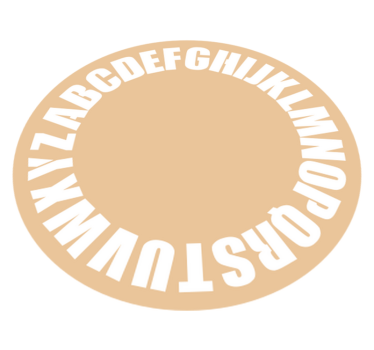 Vinylový koberec pre deti vintage abeceda koberec - Tenstickers