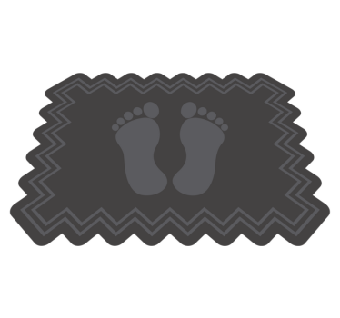 Vinylové koberce, kúpeľňové stopy a moderné koberce zig zag - Tenstickers