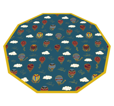 Detské nafukovacie balóny detský vinylový koberec - Tenstickers