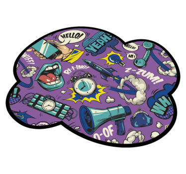 detský vinylový hry komické zvukové efekty - Tenstickers