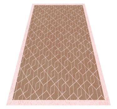 Biele diamanty 3d vinylový koberec geometrické koberce - Tenstickers