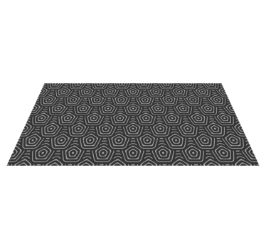 šesťuholníky šedé tóny geometrické koberce - Tenstickers