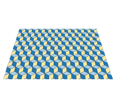 Vinyl koberec kuchyňa 3d efekt geometrické koberce - Tenstickers