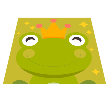 žabí kráľ zvieracia podložka - Tenstickers