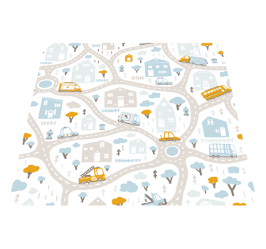 Doodle cestovná mapa mat - Tenstickers