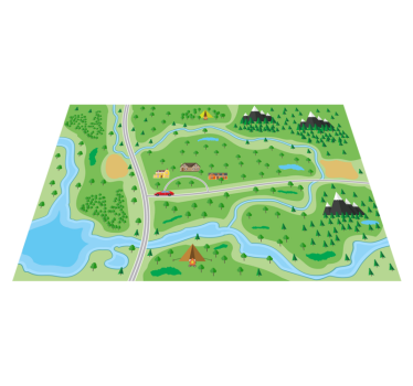 vinylový koberec cesty interaktívne ihrisko - Tenstickers
