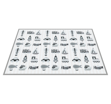 šedý detský vinylový koberec - Tenstickers
