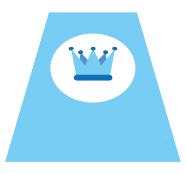 vinylový koberec pre bábätko znak kráľovskej koruny - Tenstickers