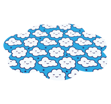 vinylový koberec pre bábätko zamračená snová krajina - Tenstickers