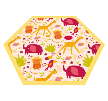vinylový koberec pre bábätko safari ihrisko - Tenstickers