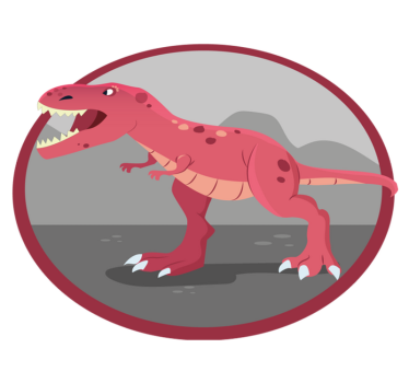 detský vinylový koberec čas na hranie dinosaurov - Tenstickers