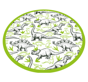 rôzne vinylové koberce pre deti kruh s tematikou dinosaurov - Tenstickers