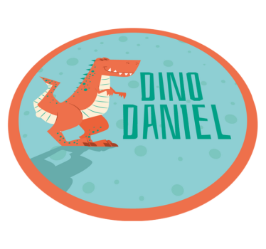 Rôzne vinylové koberce pre deti s dinosaurím kruhom - Tenstickers