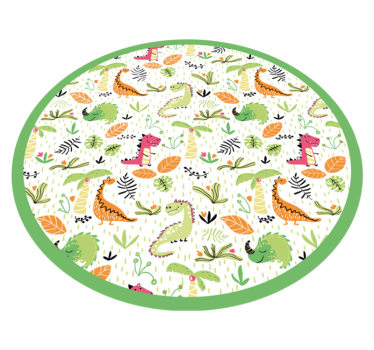 Dinosaurus a iné zvieratá vzor zvieracia podložka - Tenstickers
