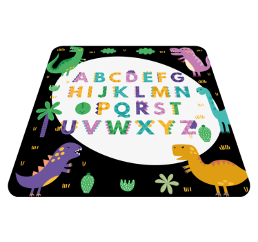 Dinosaury s kobercom z abecedy - Tenstickers