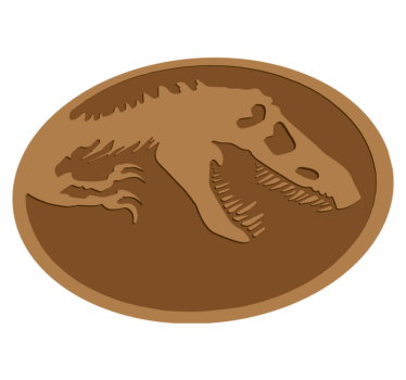 Vinylový koberec s kostrou dinosaura - Tenstickers