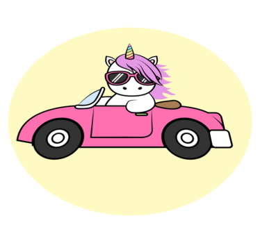 Cool jednorožec jazdiaci zvieracia rohož - Tenstickers