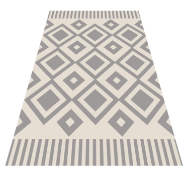 Rôzne sivé štvorce geometrické koberce - Tenstickers