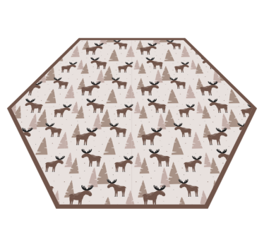 Severská príroda a fauna detský vinylový koberec - Tenstickers