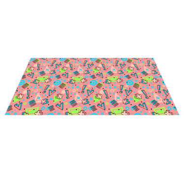 rôzne vinylové koberce pre deti hravá geometria - Tenstickers
