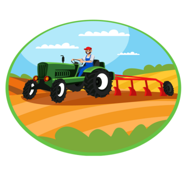 Orba traktor deti vinylový koberec - Tenstickers