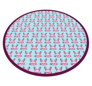Anime králik vzor zvieracia vinylová podložka - Tenstickers