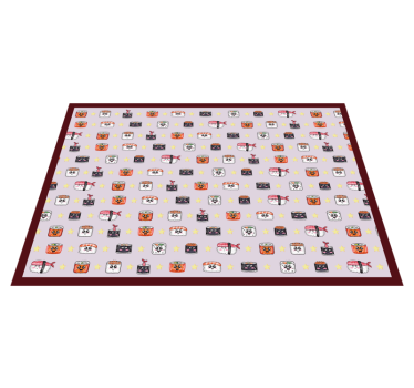 detský vinylový koberec sushi kreslený vzor - Tenstickers