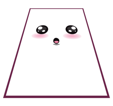 detský vinylový koberec roztomilá kawaii tvár - Tenstickers
