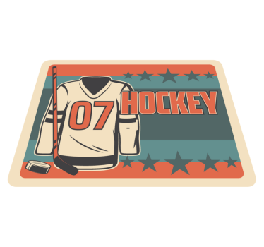 ľadový hokej s vinylovým kobercom s hráčmi a hviezdami - Tenstickers
