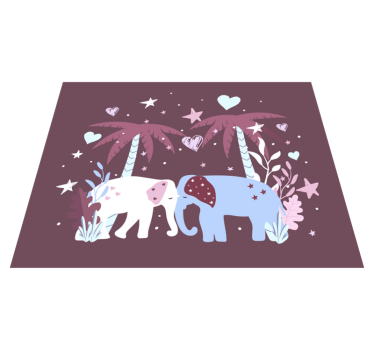 detský vinylový koberec detské safari - Tenstickers