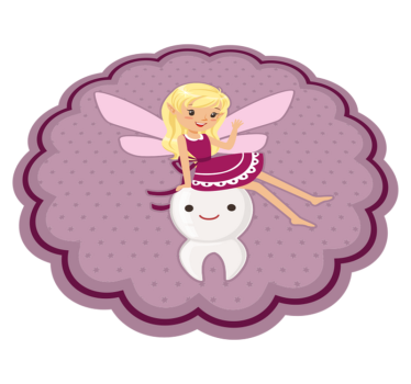 detský vinylový koberec víla a zub - Tenstickers