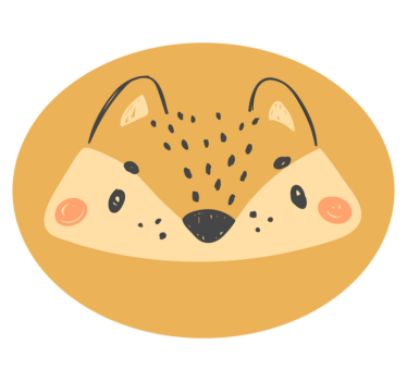Malá líščia zvieracia podložka - Tenstickers