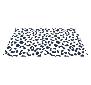 Koberec s bielym leopardím vzorom - Tenstickers