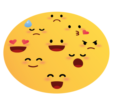Emoji čelí detským vinylovým kobercom - Tenstickers