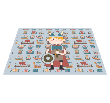 detský vinylový koberec vikingské dobrodružstvá - Tenstickers