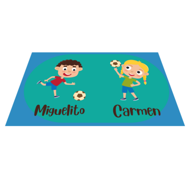 Rôzne vinylové koberce pre deti s menom futbalistu - Tenstickers