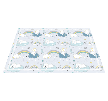 Nordic animal adventures baby mat - Tenstickers