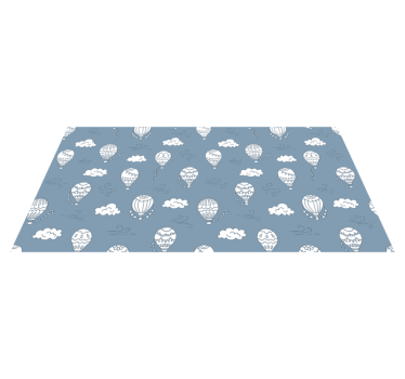 Modré nafukovacie balóny detská podložka - Tenstickers