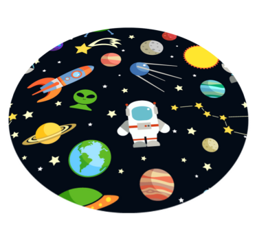 hviezdy vinylový koberec dizajn kozmických objavov - Tenstickers