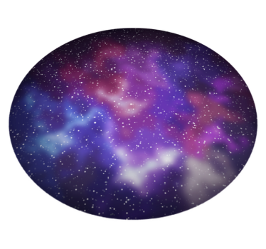hviezdy vinylový koberec inšpirované galaxiou - Tenstickers